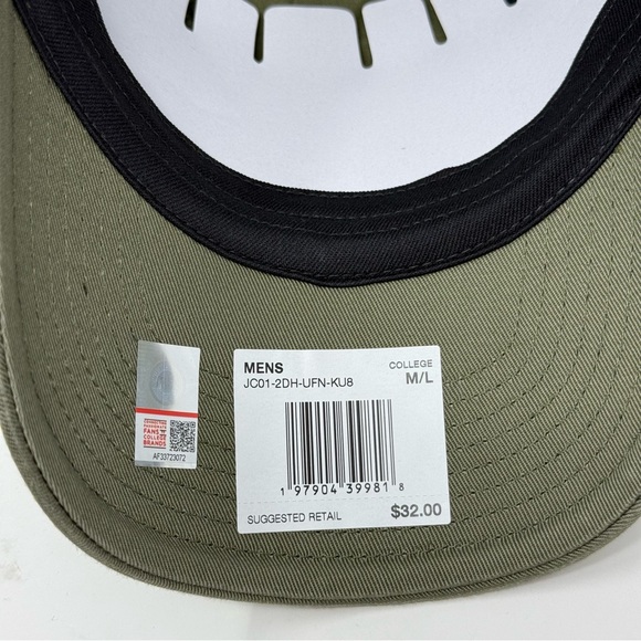 Nike Jordan Florida Gators Hat M/L Green USA Flag On-Field Strapback Club Cap - Picture 8 of 9